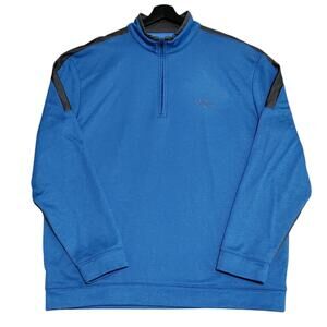 Callaway Golf 1/4 Zip Pullover Sweater Men's XL Blue /‎ Gray Fleece Lined